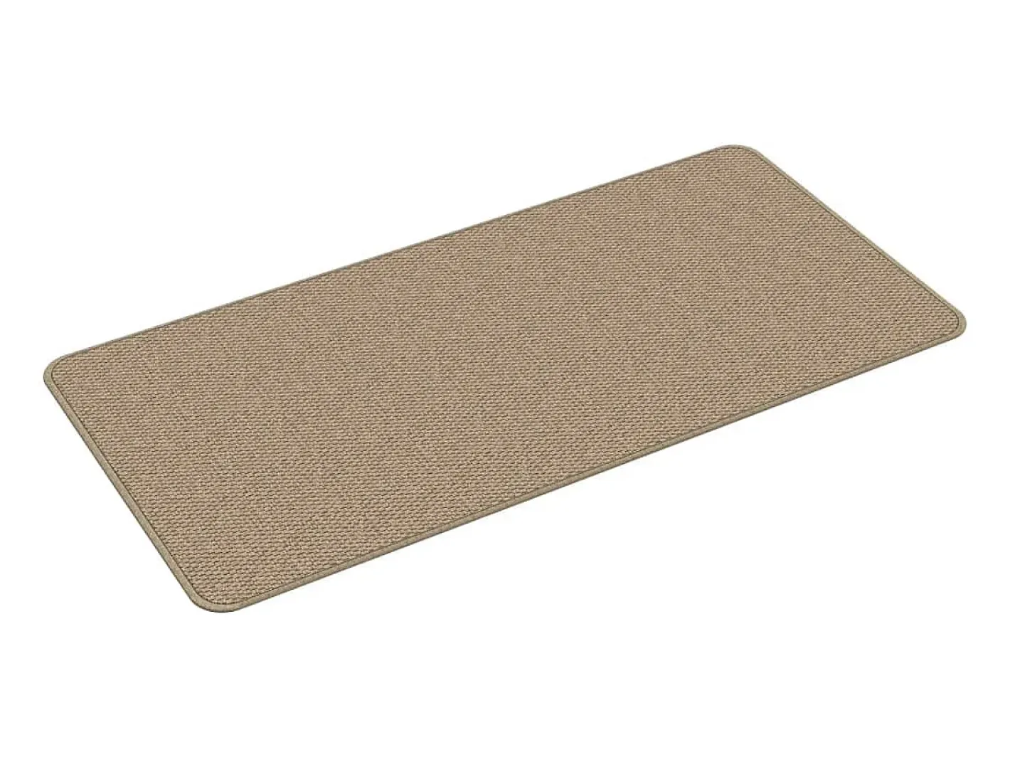 Discount Clicnbuy Alfombra de pasillo con aspecto de sisal color arena 50x100 cm Marru00f3n