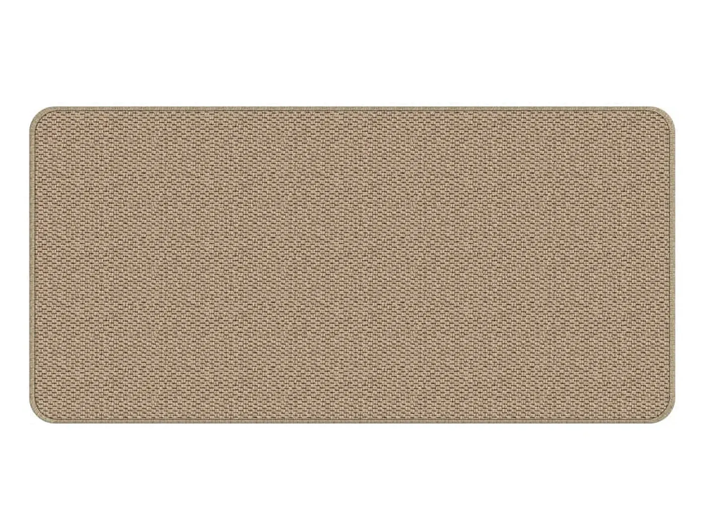 Discount Clicnbuy Alfombra de pasillo con aspecto de sisal color arena 50x100 cm Marru00f3n