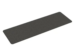 Alfombra De Cocina-Alfombra de pasillo con aspecto de sisal color antracita 50x150 cm Gris