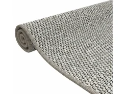 Clicnbuy Alfombra De Pasillo-Alfombra de pasillo con aspecto de sisal gris taupe 50x150 cm Topo