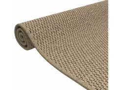 Alfombra De Pasillo-Alfombra de pasillo con aspecto de sisal color arena 50x100 cm ES757691 Marru00f3n