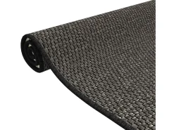 Clicnbuy Alfombra de pasillo con aspecto sisal 80x150 cm Gris antracita Clearance