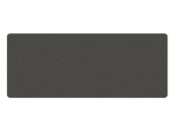 Alfombra de pasillo con aspecto de sisal color antracita 80x200 cm Gris