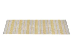 Miliboo Alfombra de pasillo de algodón y beige 60 x 200 cm CABOURG Amarillo