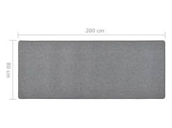 Hot Clicnbuy Alfombra de pasillo oscuro 80x200 cm Gris