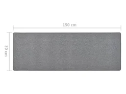 Discount Alfombra de pasillo oscuro 50x150 cm Gris