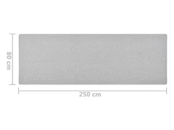Clicnbuy Alfombra de pasillo claro 80x250 cm Gris Sale