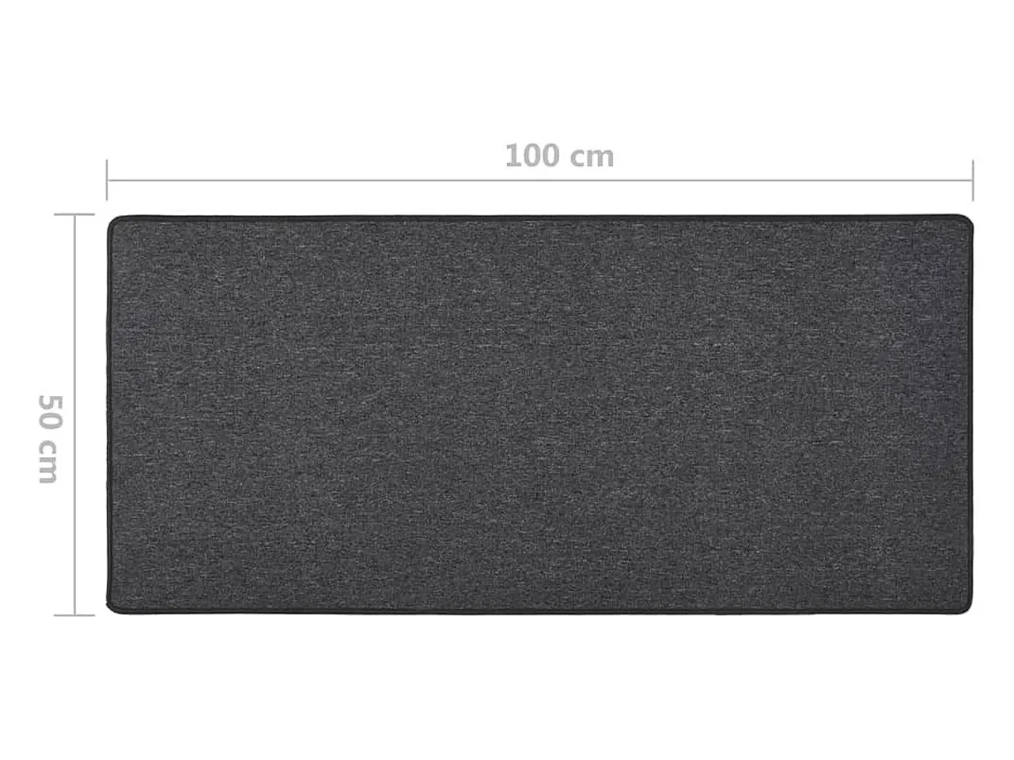 Clicnbuy Alfombra De Pasillo-Alfombra de pasillo 50x100 cm Gris antracita
