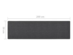 Clicnbuy Alfombra de pasillo 50x200 cm Gris antracita Online