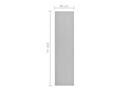 Alfombra de pasillo claro 80x300 cm Gris Online