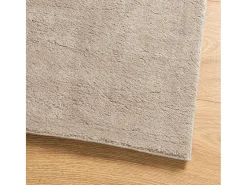 Alfombra De Cocina-Alfombra de pelo corto HUARTE suave y lavable, color arena, 140x200 cm Marru00f3n