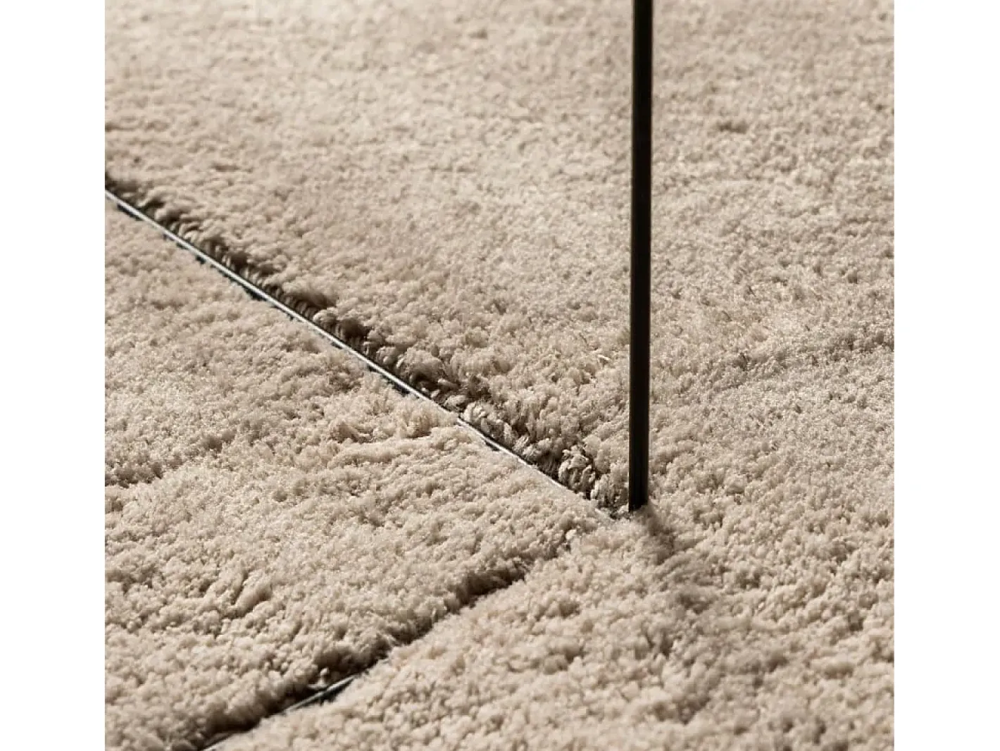 Alfombra De Cocina-Alfombra de pelo corto HUARTE suave y lavable, color arena, 140x200 cm Marru00f3n
