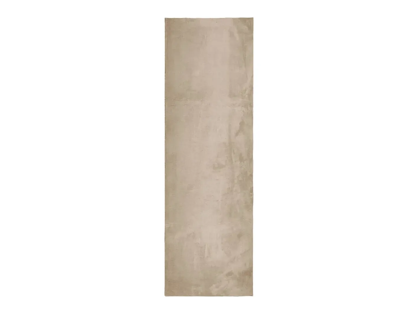 Alfombra De Cocina-Alfombra de pelo corto HUARTE suave y lavable, color arena, 80x250 cm Marru00f3n