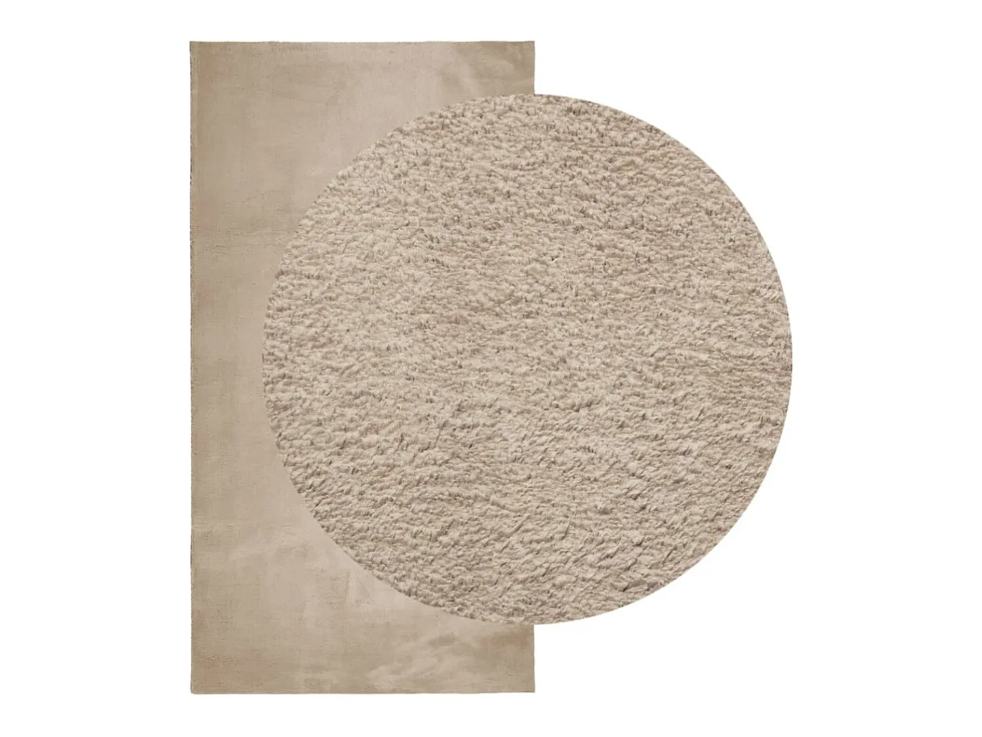 Alfombra De Cocina-Alfombra de pelo corto HUARTE suave y lavable, color arena, 80x150 cm Marru00f3n
