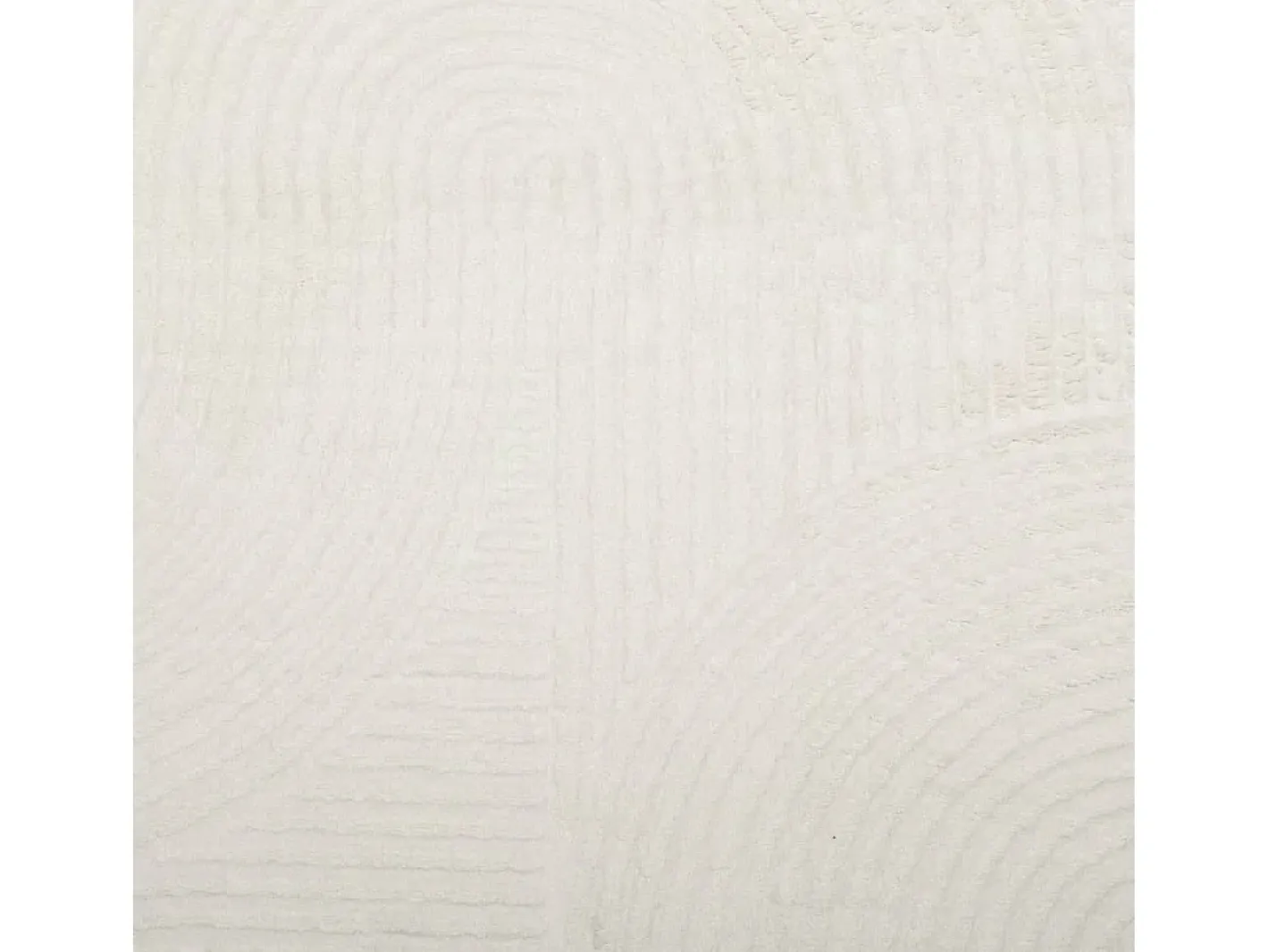 Alfombra De Cocina|Alfombra Redonda-Alfombra de pelo corto IZA, estilo escandinavo, color crema, Ø 100 cm Blanco