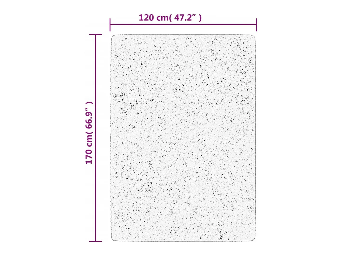 Outlet Alfombra de pelo corto IZA estilo escandinavo 120x170 cm Gris