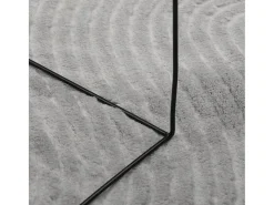 Outlet Alfombra de pelo corto IZA estilo escandinavo 120x170 cm Gris