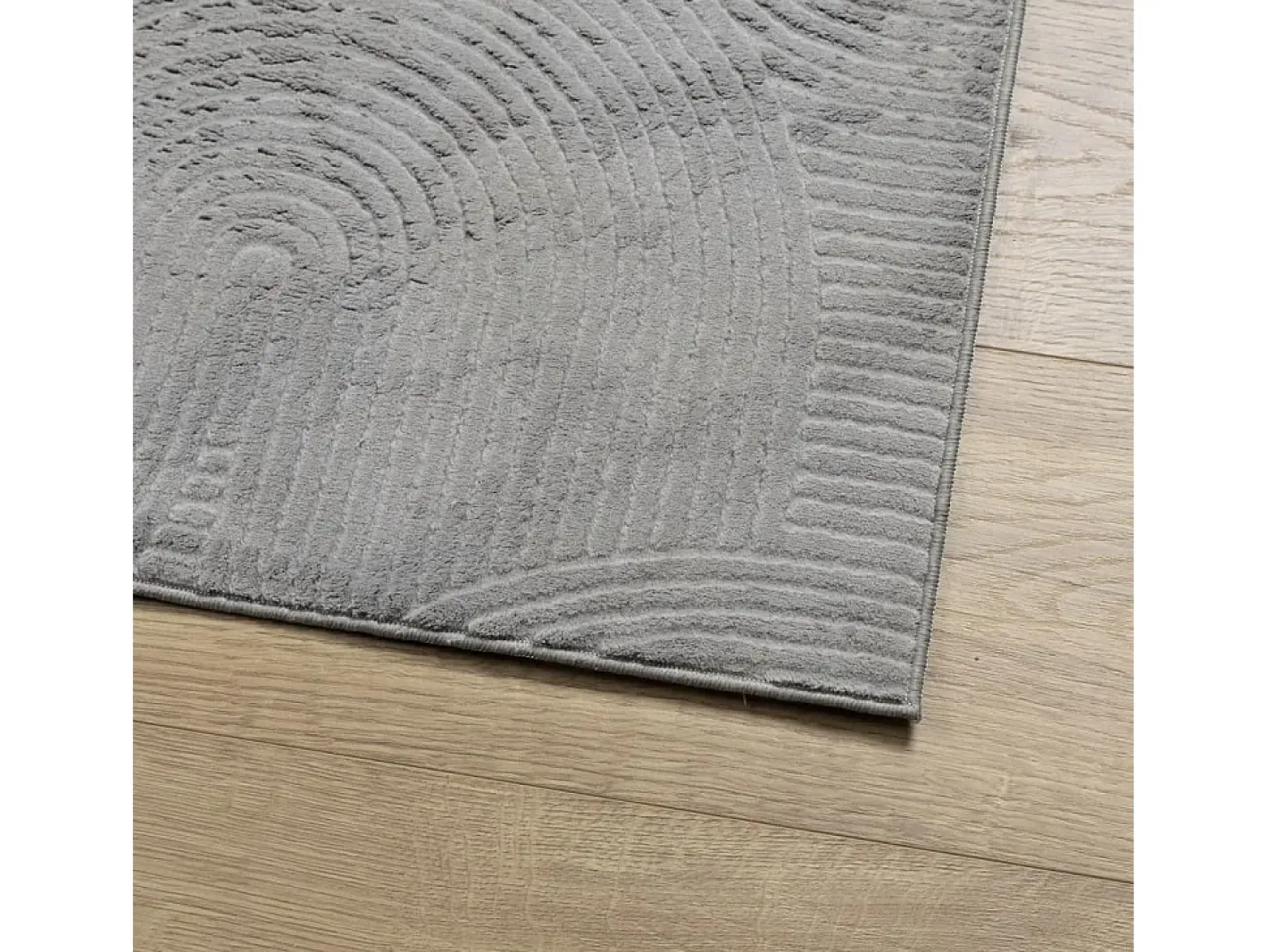 Outlet Alfombra de pelo corto IZA estilo escandinavo 120x170 cm Gris