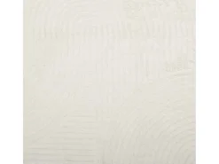 Alfombra de pelo corto IZA, estilo escandinavo, color crema, 200x280 cm Blanco