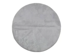 Alfombra De Cocina|Alfombra Redonda-Alfombra de pelo corto IZA estilo escandinavo Ø 120 cm Gris