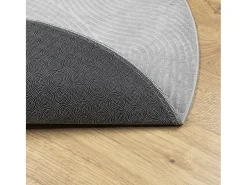 Alfombra De Cocina|Alfombra Redonda-Alfombra de pelo corto IZA estilo escandinavo Ø 120 cm Gris