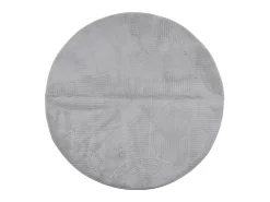 Alfombra de pelo corto look escandinavo IZA Ø 160 cm ES75877 Gris Outlet