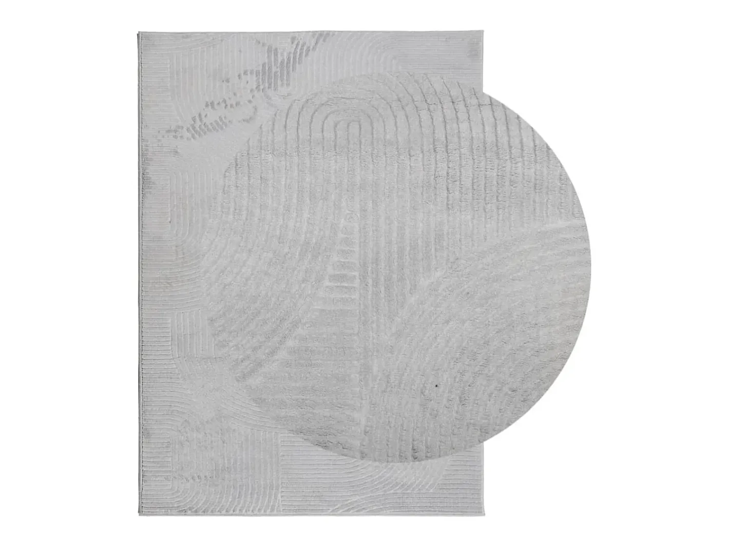 Online Alfombra de pelo corto look escandinavo IZA 240x340 cm ES31067 Gris