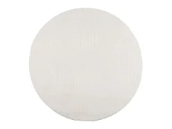 Alfombra de pelo corto look escandinavo IZA Ø 100 cm ES63145 Crema Clearance