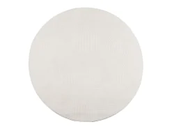 Clearance Clicnbuy Alfombra de pelo corto look escandinavo IZA Ø 120 cm Crema