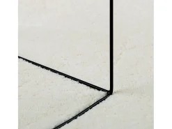Clicnbuy Alfombra Redonda-Alfombra de pelo corto OVIEDO Ø 200 cm Crema