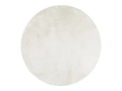 Clicnbuy Alfombra Redonda-Alfombra de pelo corto OVIEDO Ø 200 cm Crema