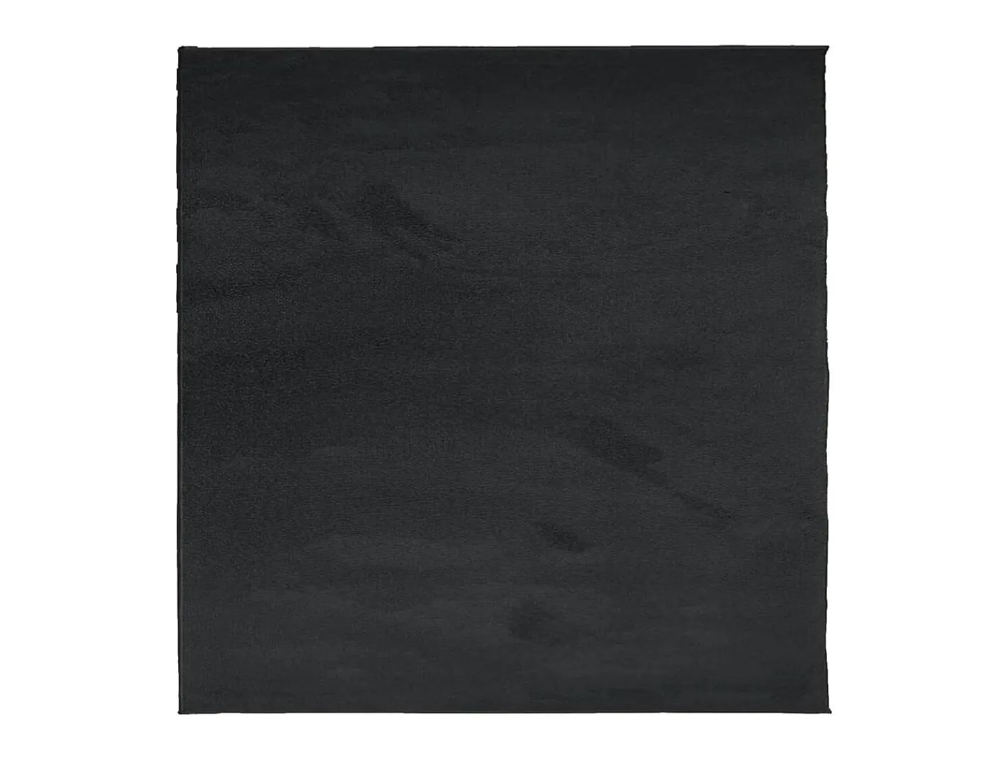 Alfombra de pelo corto OVIEDO negra 120x120 cm Negro New