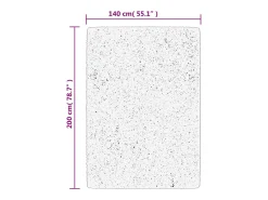 Outlet Alfombra de pelo corto OVIEDO 140x200 cm Gris