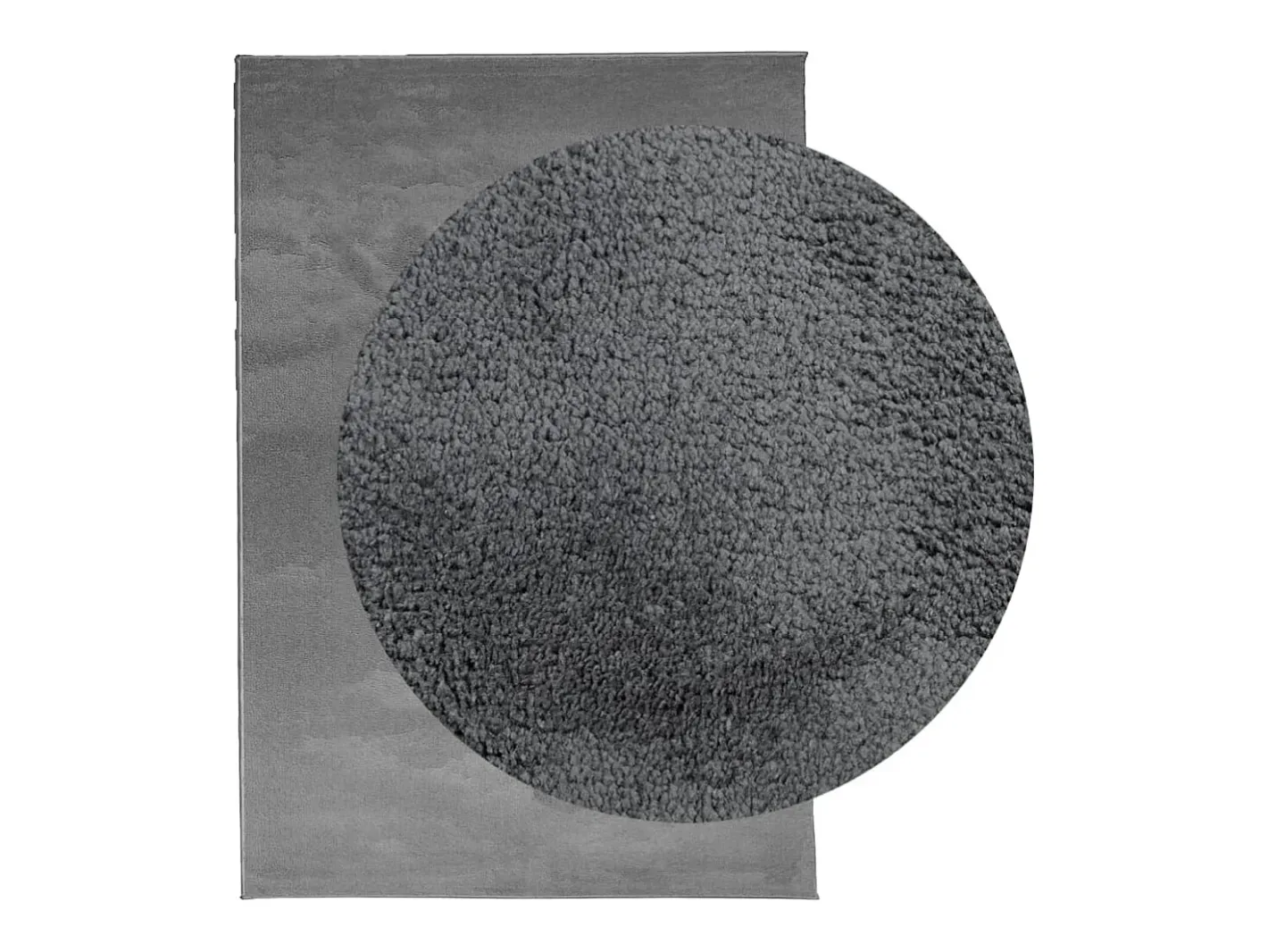 Alfombra De Cocina-Alfombra de pelo corto OVIEDO antracita 200x280 cm Gris