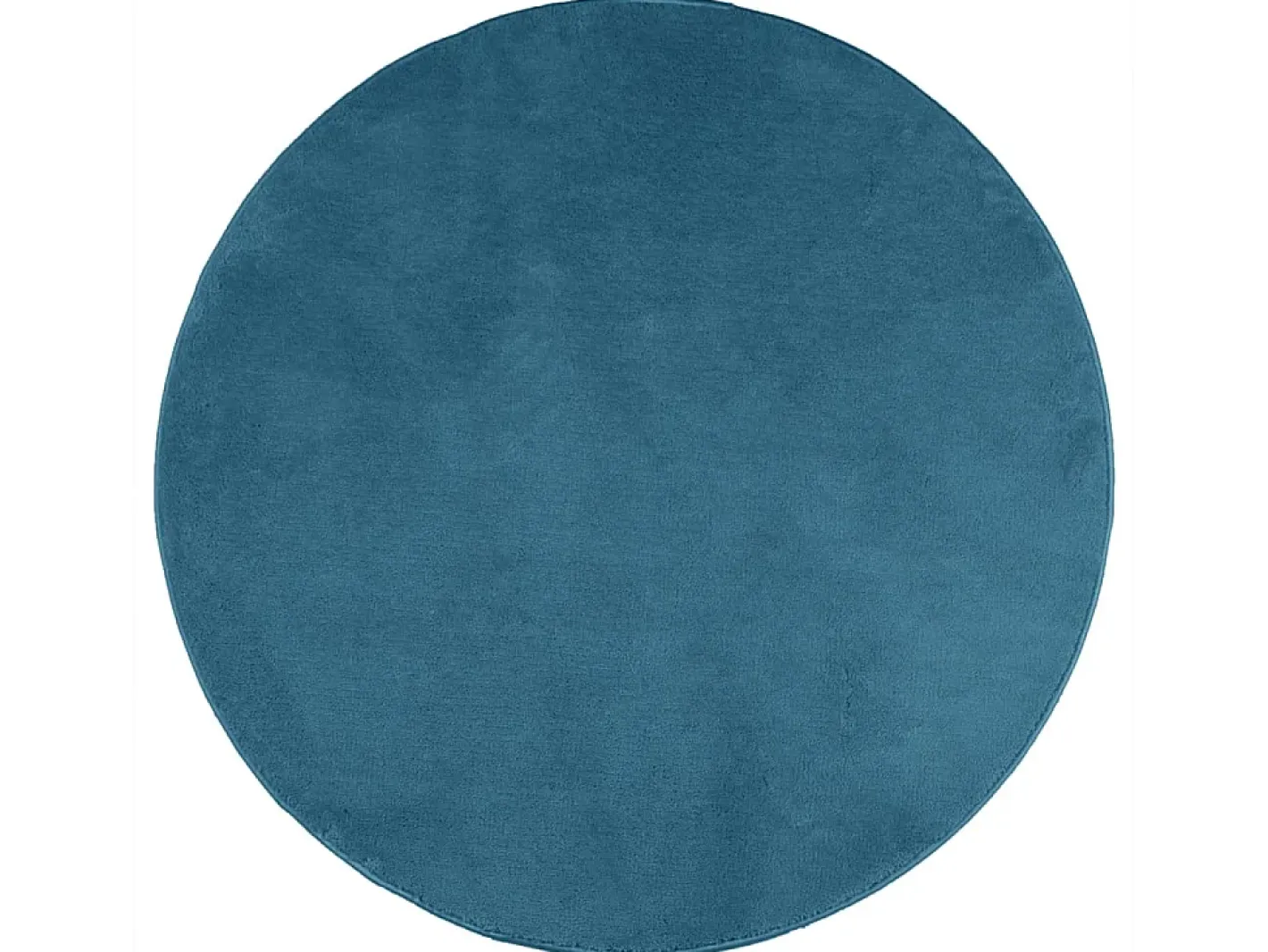 Clicnbuy Alfombra Redonda-Alfombra de pelo corto OVIEDO turquesa Ø 160 cm Azul