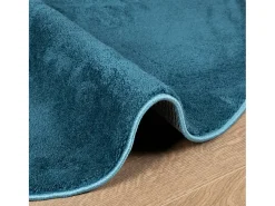 Clicnbuy Alfombra Redonda-Alfombra de pelo corto OVIEDO turquesa Ø 160 cm Azul