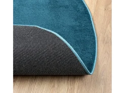 Sale Alfombra de pelo corto OVIEDO turquesa Ø 120 cm Azul