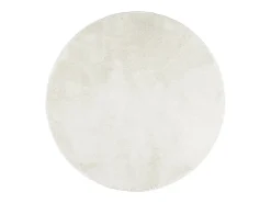Clicnbuy Alfombra Redonda-Alfombra de pelo corto OVIEDO Ø 120 cm Crema