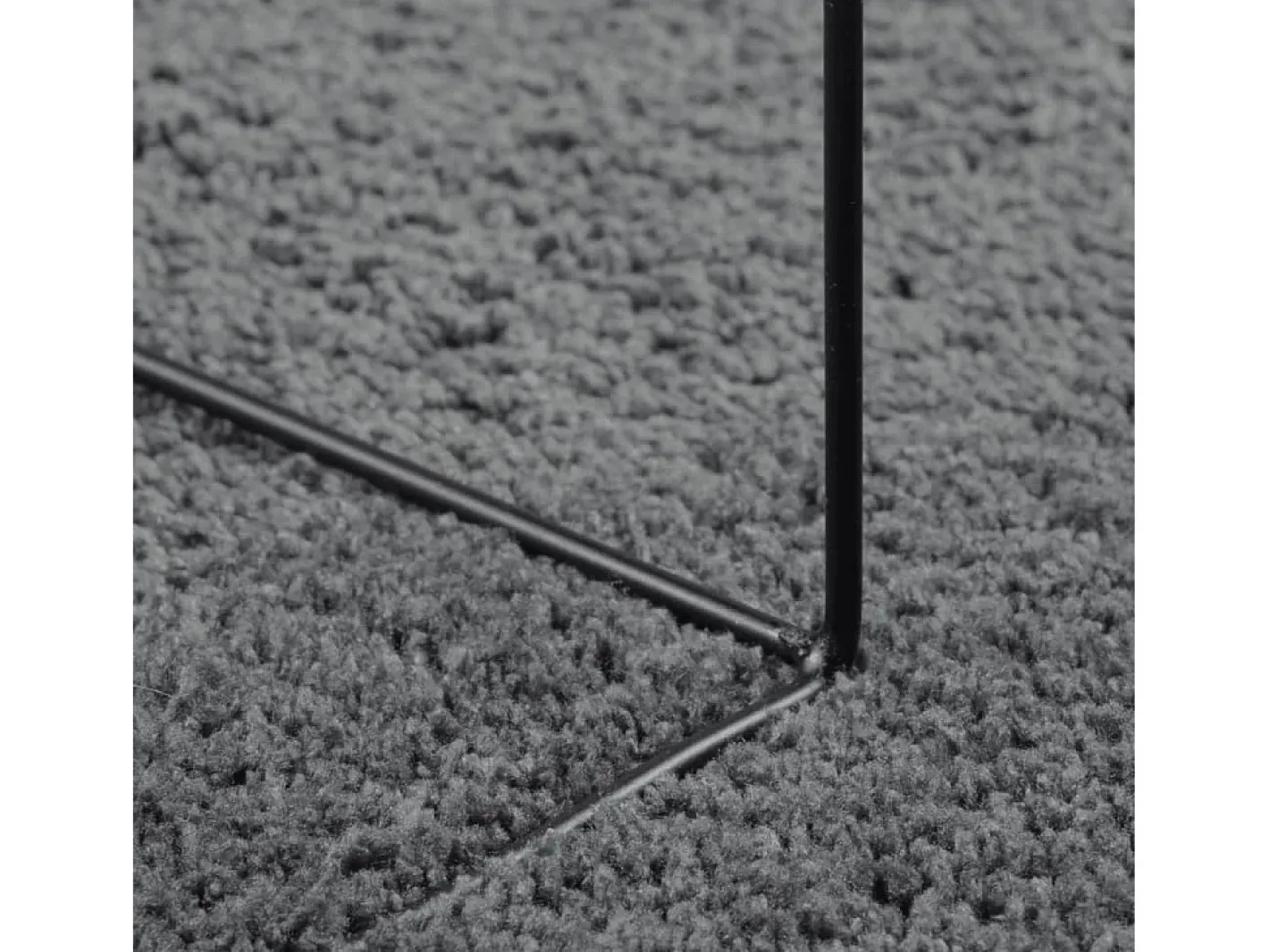 Clicnbuy Alfombra de pelo corto OVIEDO Ø 120 cm Gris antracita Discount