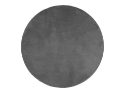 Clicnbuy Alfombra de pelo corto OVIEDO Ø 120 cm Gris antracita Discount
