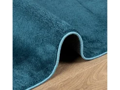 New Alfombra de pelo corto OVIEDO turquesa 140x200 cm Azul