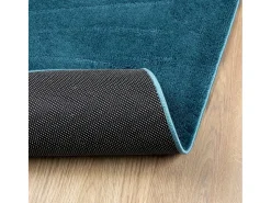 New Alfombra de pelo corto OVIEDO turquesa 140x200 cm Azul