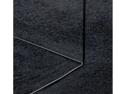 Best Clicnbuy Alfombra de pelo corto OVIEDO Ø 200 cm Negro