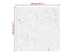 Outlet Alfombra de pelo corto OVIEDO antracita 120x120 cm Gris