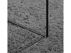 Outlet Alfombra de pelo corto OVIEDO antracita 120x120 cm Gris