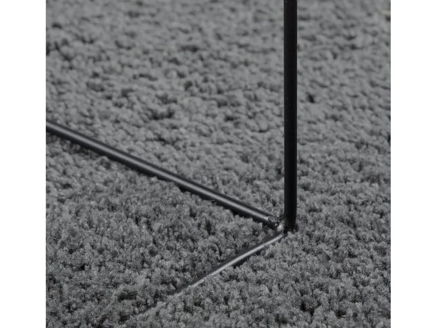 Outlet Alfombra de pelo corto OVIEDO antracita 120x120 cm Gris
