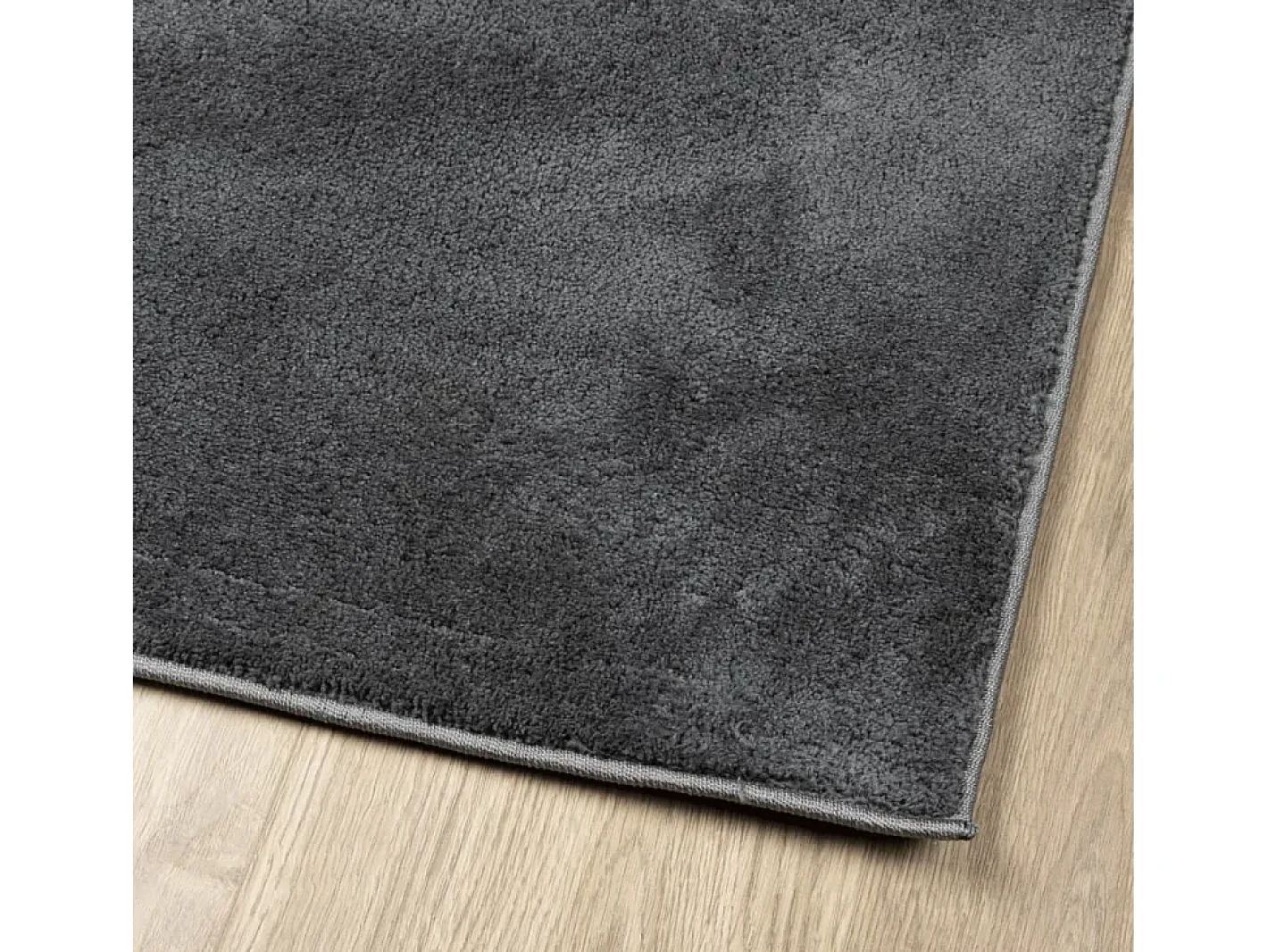 Outlet Alfombra de pelo corto OVIEDO antracita 120x120 cm Gris