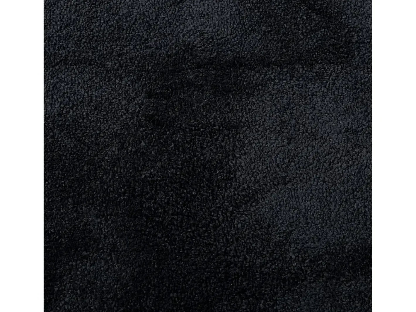 Alfombra de pelo corto OVIEDO negra Ø 120 cm Negro Best