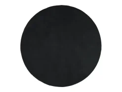 Alfombra de pelo corto OVIEDO negra Ø 160 cm Negro Sale