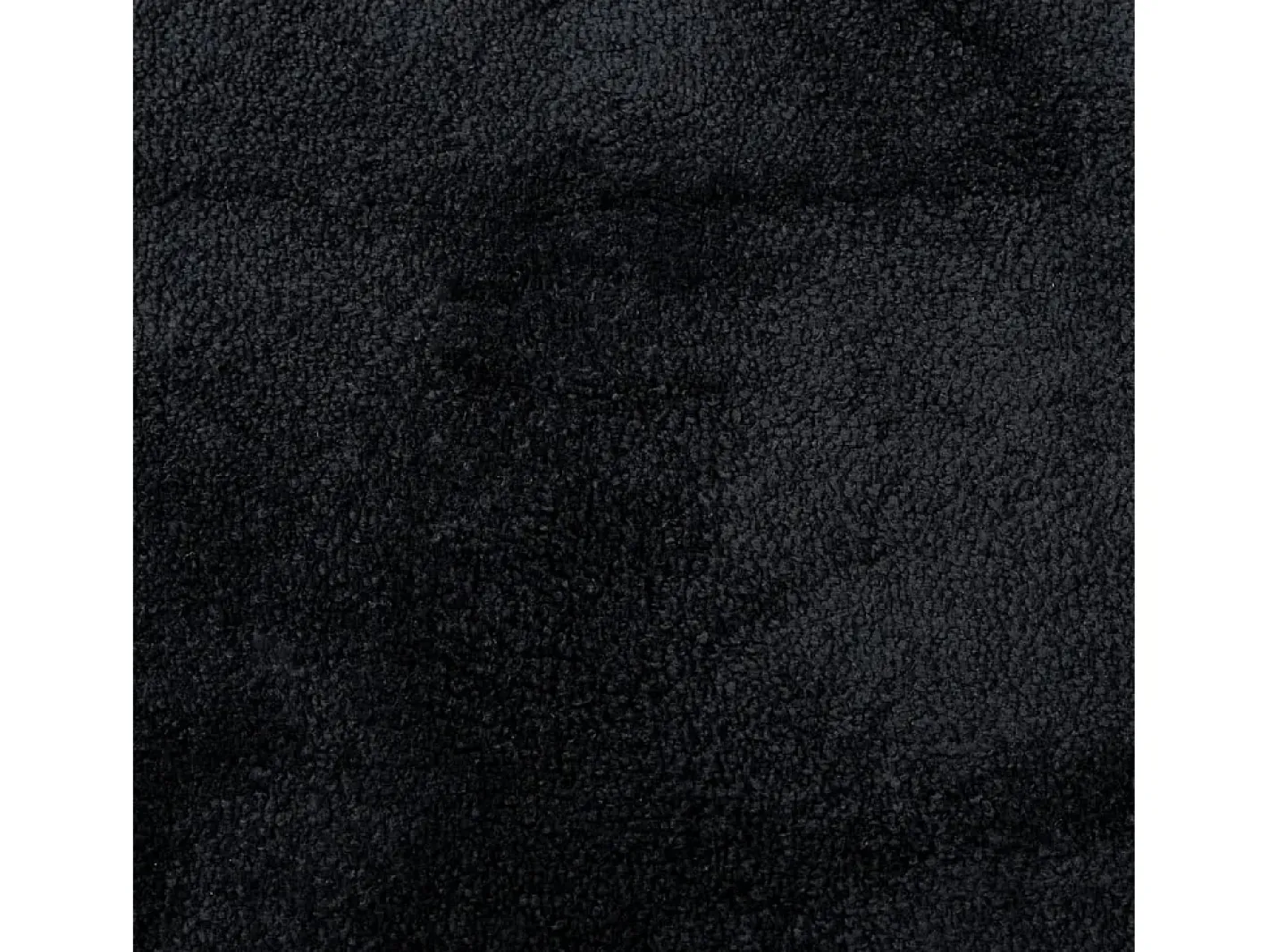Alfombra de pelo corto OVIEDO negra Ø 160 cm Negro Sale